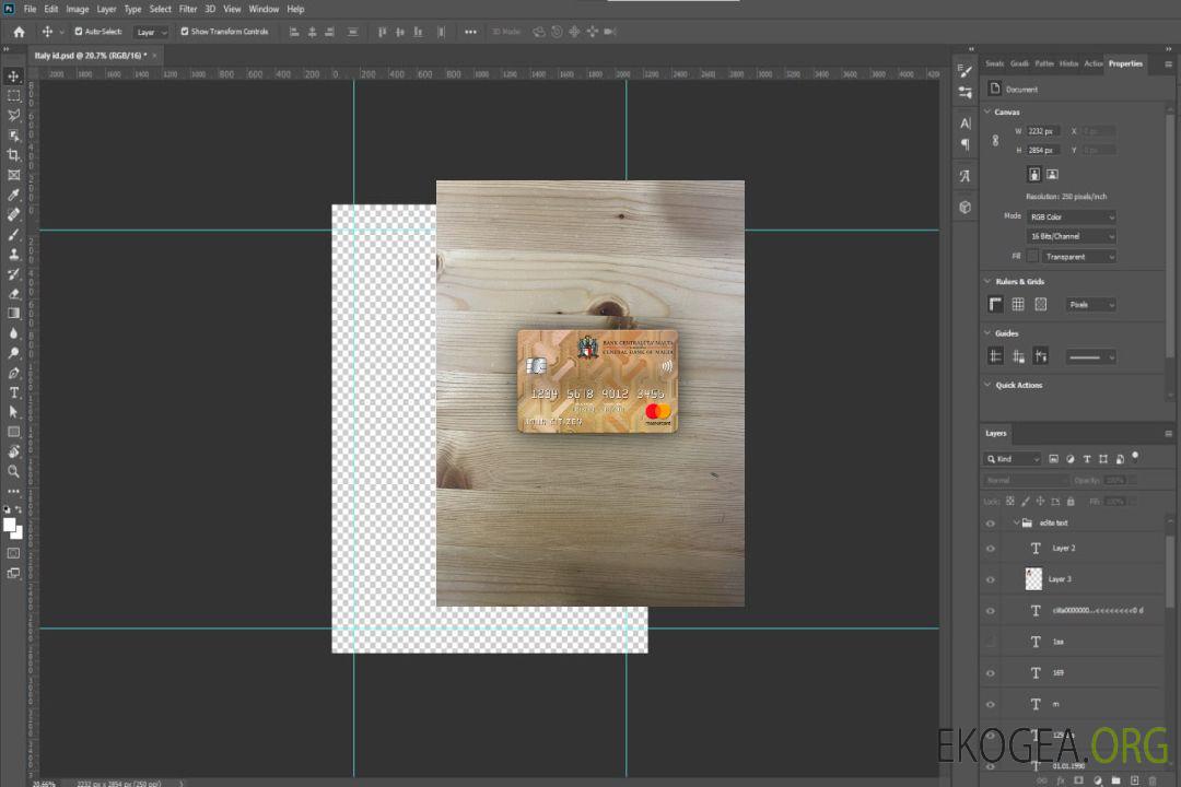 Photolook mastercard de la Banque centrale de Malte template Photolook mastercard de la Banque centrale de Malte template